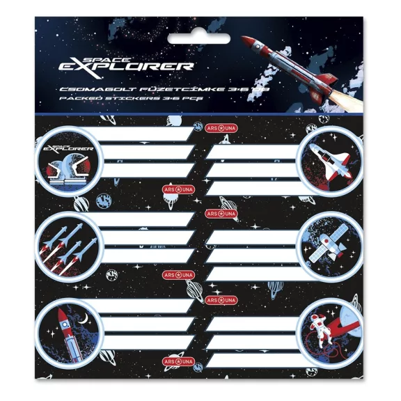 Füzetcímke ARS UNA 18 darabos Space Explorer Füzetcímke ARS UNA 18 darabos Space Explorer