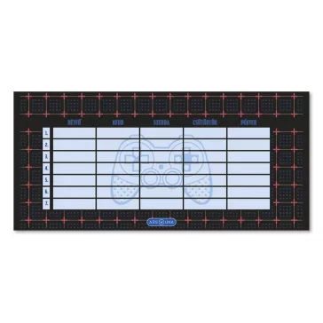Órarend ARS UNA egylapos kétoldalas Gamers Hud
