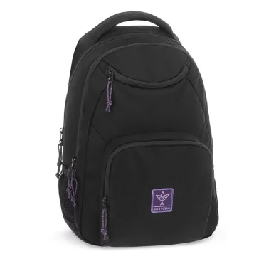 Hátizsák iskolai ARS UNA AU-6 Black Violet Cordura