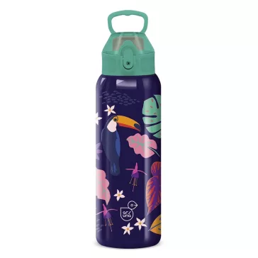 Kulacs duplafalú ARS UNA 3D fém BPA-mentes 700 ml Touchan