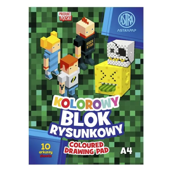 Másolópapír készlet ASTRA PAP 80 g A/4 10 íves színes szélű Pixel és Unicorn