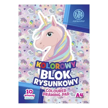   Másolópapír készlet ASTRA PAP 80 g A/4 10 íves színes szélű Pixel és Unicorn