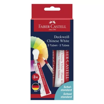 Tempera FABER-CASTELL tubusos 7,5 ml fehér