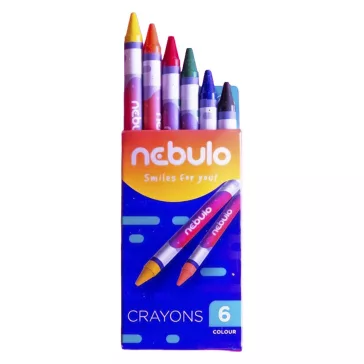 Zsírkréta NEBULO kerek 6 színű
