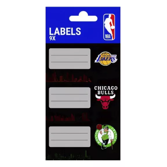 Füzetcímke STREET NBA 9 címke/csomag Füzetcímke STREET NBA 9 címke/csomag