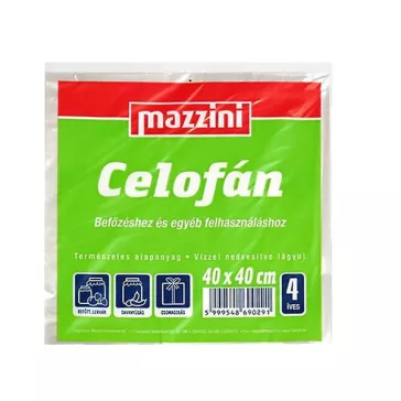 Celofán MAZZINI 4 ív 40x40 cm