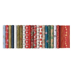   Díszcsomagoló CREATIVE tekercses 70x200 cm 50 tekercs/doboz karácsonyi vegyes mintákkal Classic