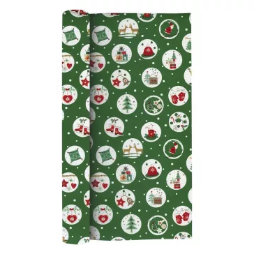   Karácsonyi díszcsomagoló CREATIVE Kids tekercses 70x200 cm 50 tekercs/doboz vegyes mintákkal