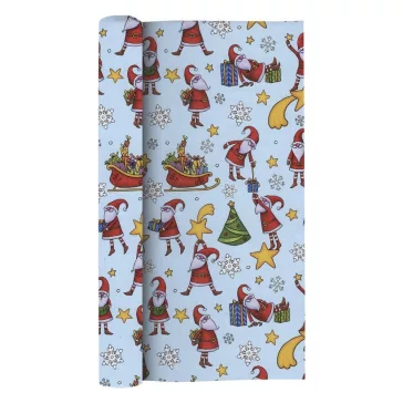   Karácsonyi díszcsomagoló CREATIVE Kids tekercses 70x200 cm 50 tekercs/doboz vegyes mintákkal
