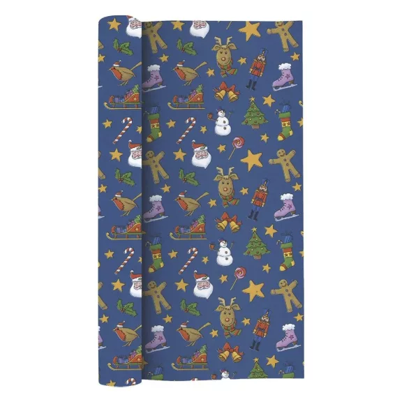 Karácsonyi díszcsomagoló CREATIVE Kids tekercses 70x200 cm 50 tekercs/doboz vegyes mintákkal Karácsonyi díszcsomagoló CREATIVE Kids tekercses 70x200 cm 50 tekercs/doboz vegyes mintákkal