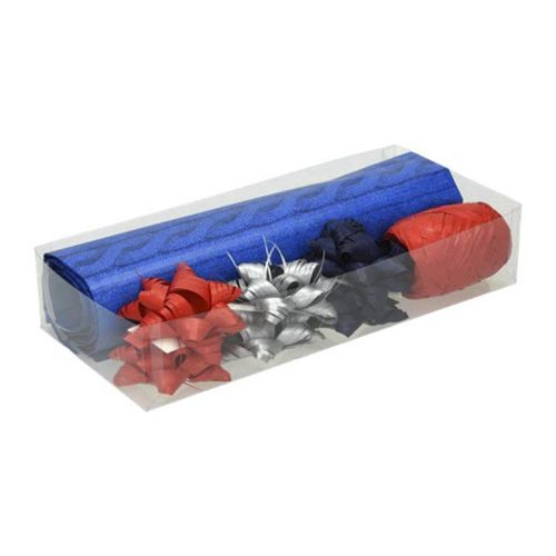 Díszcsomagoló CREATIVE szett karácsonyi öntapadós csillag, kötöző, papír