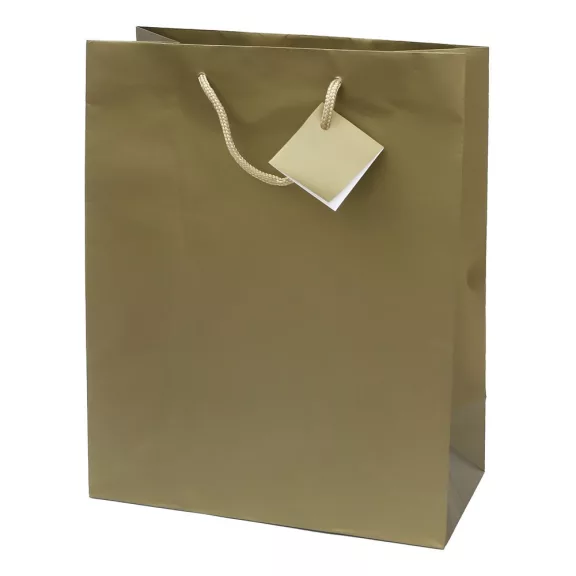 Dísztasak CREATIVE Special Simple L 26x32x12 cm egyszínű arany zsinórfüles Dísztasak CREATIVE Special Simple L 26x32x12 cm egyszínű arany zsinórfüles