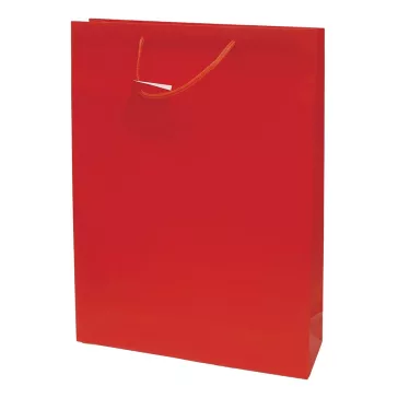  Dísztasak CREATIVE Special Simple XL 33x46x10 cm egyszínű piros zsinórfüles