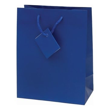   Dísztasak CREATIVE Special Simple M 18x23x10 cm egyszínű kék zsinórfüles