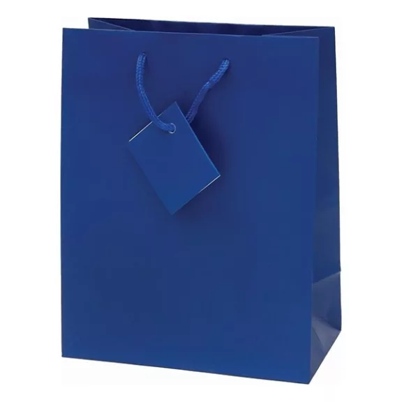 Dísztasak CREATIVE Special Simple M 18x23x10 cm egyszínű kék zsinórfüles Dísztasak CREATIVE Special Simple M 18x23x10 cm egyszínű kék zsinórfüles