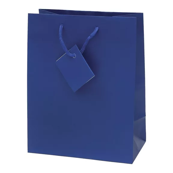 Dísztasak CREATIVE Special Simple M 18x23x10 cm egyszínű kék zsinórfüles Dísztasak CREATIVE Special Simple M 18x23x10 cm egyszínű kék zsinórfüles