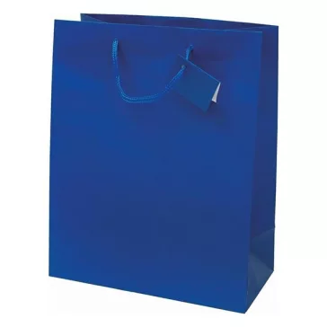   Dísztasak CREATIVE Special Simple L 26x32x12 cm egyszínű kék zsinórfüles