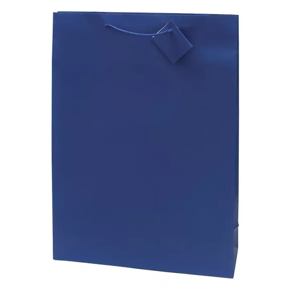 Dísztasak CREATIVE Special Simple XL 33x46x10 cm egyszínű kék zsinórfüles