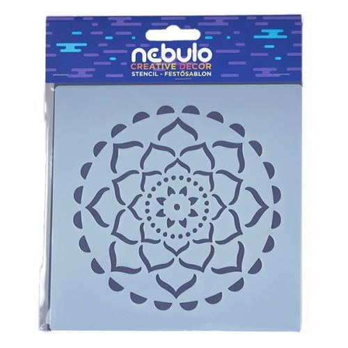 Festősablon NEBULO műanyag lap mandala