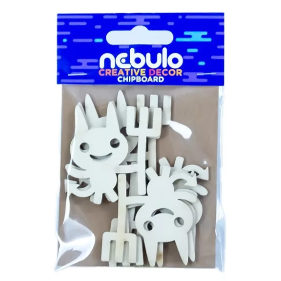 Karton dekoráció NEBULO ördögök 6 darabos Karton dekoráció NEBULO ördögök 6 darabos