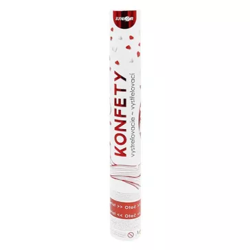 Konfetti ágyú JUNIOR 40 cm szívecskés