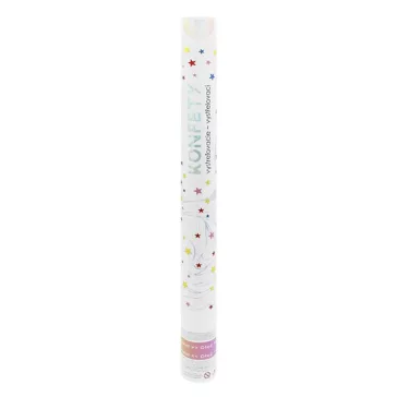 Konfetti ágyú JUNIOR 60 cm csillag mintás