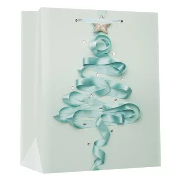   Karácsonyi dísztasak CREATIVE Special M 18x23x10 cm színes fényes szalagfüles