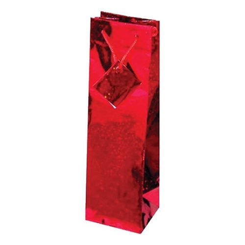 Italtasak CREATIVE Special Hologram 13x36x9 cm egyszínű piros sodort füles