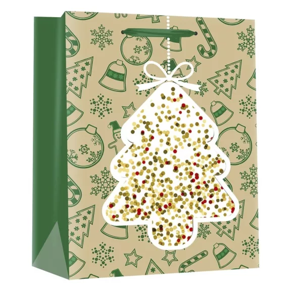 Karácsonyi dísztasak CREATIVE Deluxe Plus L 26x23x12 cm színes filteres szalagfüles Karácsonyi dísztasak CREATIVE Deluxe Plus L 26x23x12 cm színes filteres szalagfüles