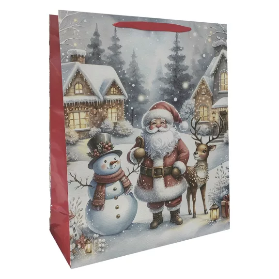 Karácsonyi dísztasak CREATIVE Special XL 47x16x60 cm mikulás mintás színes fényes szalagfüles Karácsonyi dísztasak CREATIVE Special XL 47x16x60 cm mikulás mintás színes fényes szalagfüles