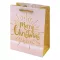 Karácsonyi dísztasak CREATIVE Luxury XL 31x42x12 cm arany mintás matt glitteres zsinórfüles