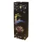 Karácsonyi italtasak CREATIVE 12,8x36x8,2 cm fekete mintás aranyozott glitteres zsinórfüles