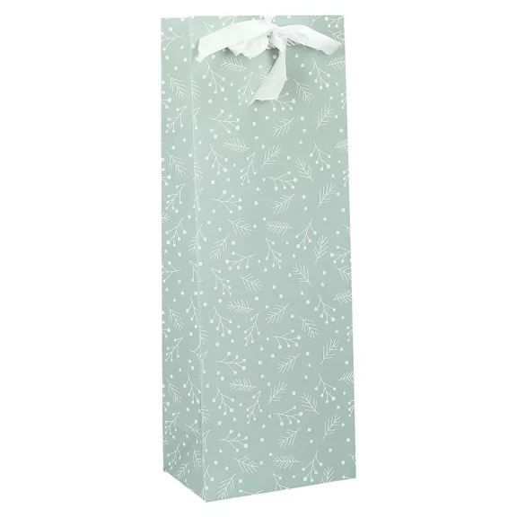 Italtasak CREATIVE Deluxe Plus  13x36x9 cm fagyöngy matt világoszöld sodort füles masnival