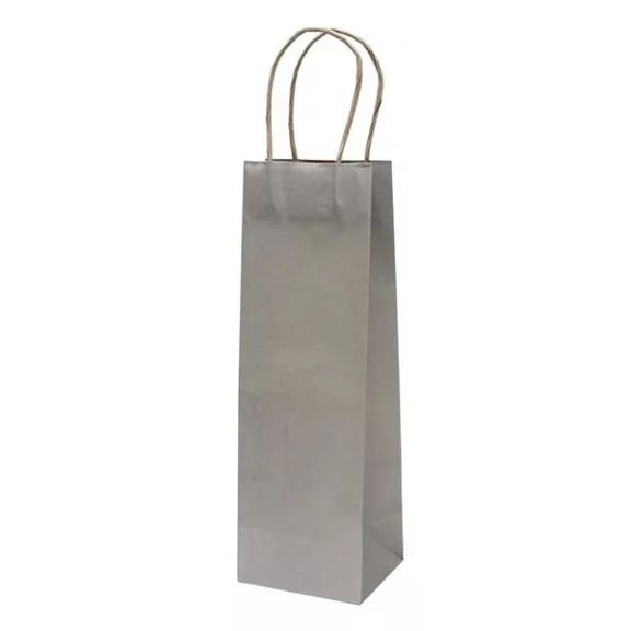 Italtasak CREATIVE Classic Simple 13x36x10 cm kraft egyszínű ezüst sodort füles Italtasak CREATIVE Classic Simple 13x36x10 cm kraft egyszínű ezüst sodort füles