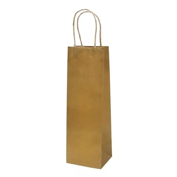Italtasak CREATIVE Classic Simple 13x36x10 cm kraft egyszínű arany sodort füles Italtasak CREATIVE Classic Simple 13x36x10 cm kraft egyszínű arany sodort füles