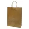 Dísztasak CREATIVE Classic Simple L 26x35x8 cm kraft egyszínű arany sodort füles