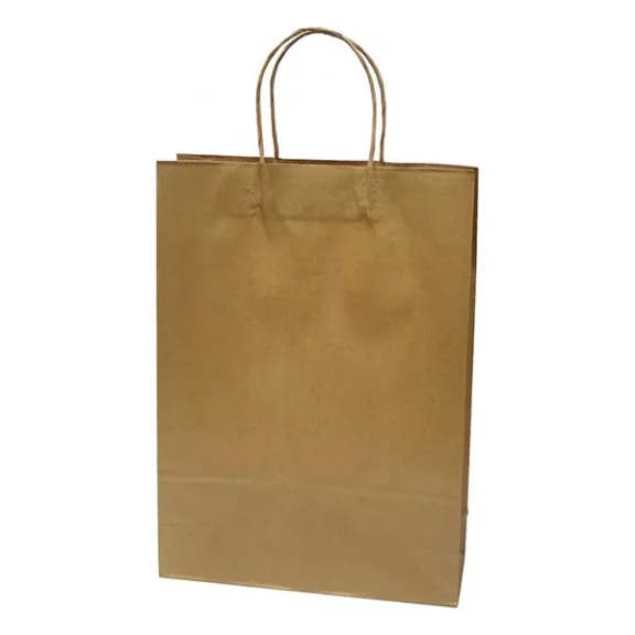Dísztasak CREATIVE Classic Simple XL 31x42x11 cm kraft egyszínű arany sodort füles Dísztasak CREATIVE Classic Simple XL 31x42x11 cm kraft egyszínű arany sodort füles