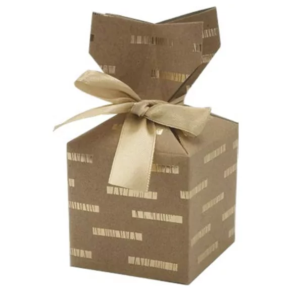 Díszdoboz CREATIVE csillagos-pöttyös 7x7 cm 2 darabos