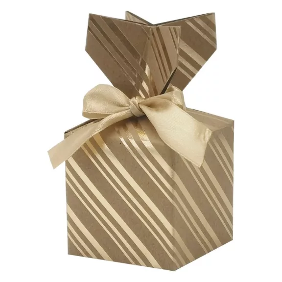 Karácsonyi díszdoboz CREATIVE csillagos-pöttyös-csíkos 7x7 cm 2 darabos Karácsonyi díszdoboz CREATIVE csillagos-pöttyös-csíkos 7x7 cm 2 darabos