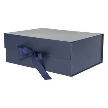 Díszdoboz PROMO összehajtható 29x22x10,5 cm sötétkék