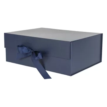 Díszdoboz PROMO összehajtható 33x25x12,5 cm sötétkék