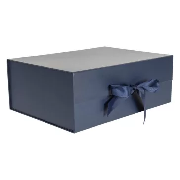 Díszdoboz PROMO összehajtható 33x25x12,5 cm sötétkék