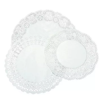 Tortacsipke kerek eldobható papír 280mm 100 darabos