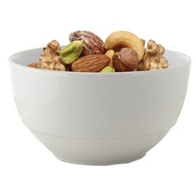   Mogyorós és salátástálka ROTBERG Basic fehér 11 cm 6 darabos