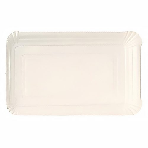 Papírtálca szögletes eldobható 130x205 250 darabos