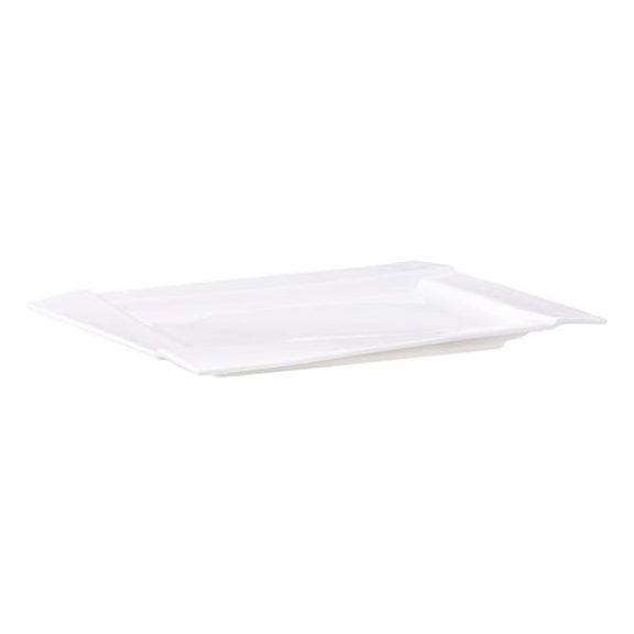 Lapostányér AMBITION Kubiko téglalap alakú fehér 35,5x25 cm