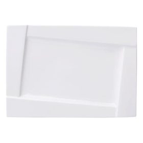   Lapostányér AMBITION Kubiko téglalap alakú fehér 30,5x21 cm