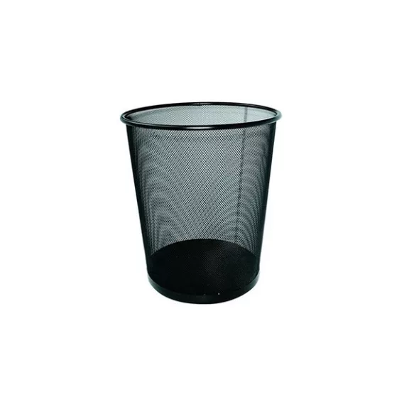 Papírkosár fémhálós fekete 12L Papírkosár fémhálós fekete 12L