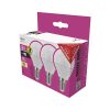 LED izzó EMOS E14 kisgömb 4,2W meleg fény 2700K 3 darabos
