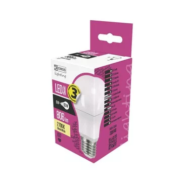 LED izzó EMOS E27 7W meleg fehér 2700K